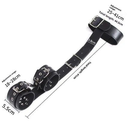 New Sex Toys For Woman Couples Handcuffs Set Bondage Gear Bed Restraints Rope Strap Adult Game Wrists Neck Cuffs
