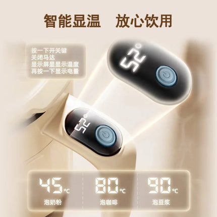 400ML Automatic Stirring Cup Rechargeable Coffee Electric Mixer 316 Stainless Steel Rotating Mug Milk Magnetic Mixing Cup   USB