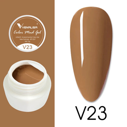 VENALISA Color Mud Gel Pure DIY Nail Art Design UV Gel Polish Professional Manicure Varnishes for Quality Artistry