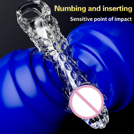 Bullet Vibrator Ring Clear Cock Ring Extender Reusable Penis Sleeve Ultra-Soft Enlarger for Couples Vibrating Dildo Sex Toys Men