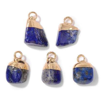 Blue Lapis Lazuli Pendant Gems Cross Hand Oval Shape Natural Stone Lapis Lazuli Charms for Jewelry Making Necklace DIY Bracelet