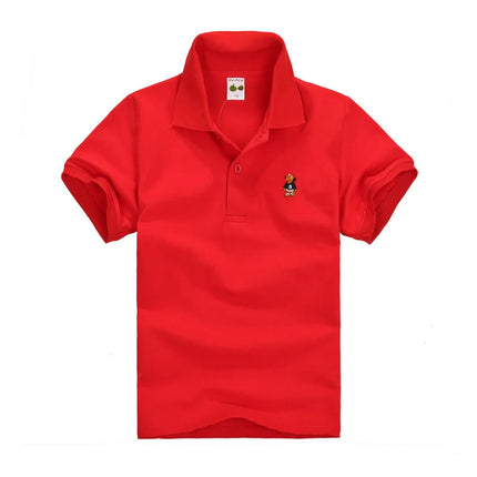 New Children Polo Shirt Solid Kids Boys Polo Shirts Korea Fashion Boys Designer Clothes School Uniform 2-14 Years