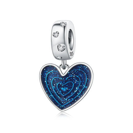 Orstarry Charm Silver 925 Beads Blue Series Fit Bracelet Charms DIY Original Fashion Pendants For Women Jewelry Trendy Gifts