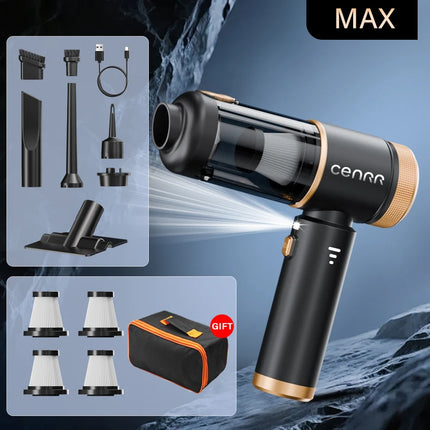 CENRR New Powerful Wireless Car Vacuum Cleaner 985000PA Strong Suction Portable Car Cleaner for Home Appliance Air Blower