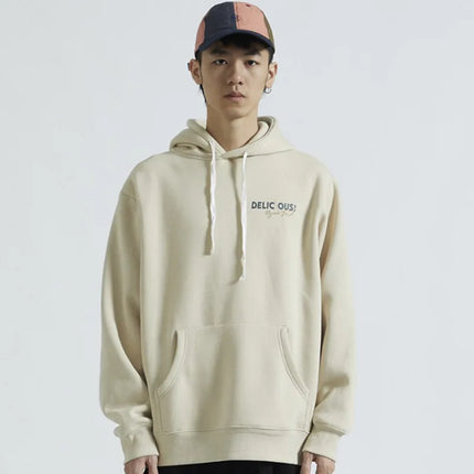 Hip Hop Men Cotton Pullover Hoodies Sweatshirts Thicken Japanese Style Hooded Puffer Fish Print Men&Women Outdoor Sportswear