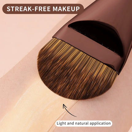 New 2Pcs Professional Foundation Makeup Brushes Soft Dense Hair for Blending Liquid, Cream Flawless Powder Makeup Beauty Tools