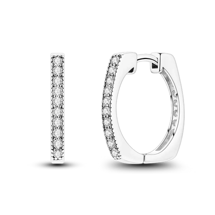 925 Sterling Silver Earrings Women 2025 Jewelry Hoop Ear Studs Sparkling Pave Earring Wedding Gift For Anniversary