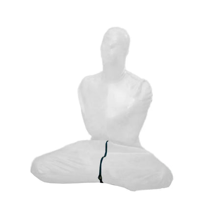 Unisex Fetish Shiny PVC Leather Bodysuit, Mummy Costumes, Sleeping Bag, Sexy Catsuit, Fron Zipper with Crotch, Halloween Cosplay