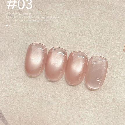 WS 10ml Light Flow Cat Magnetic Gel Nail Polish for Whitening in Autumn And Winter Semi Permanent Gel Manicure DIY Nail Art