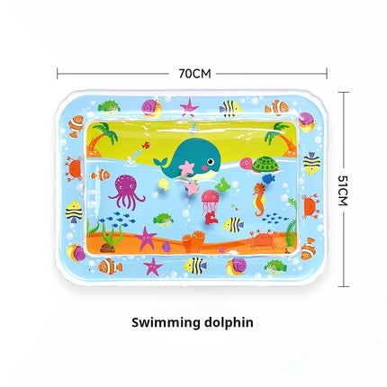 Baby Water Play Mat Inflatable Cushion PVC Infant Tummy Time Toddler Water Pad For Kids Early Education Developing Activity Toys