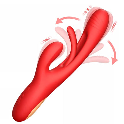 Tapping Flapping Rabbit Vibrator for Women Wiggle Tongue G-Spot Vagina Vibrator Female Masturbator Adult Goods Sex Toy for Women