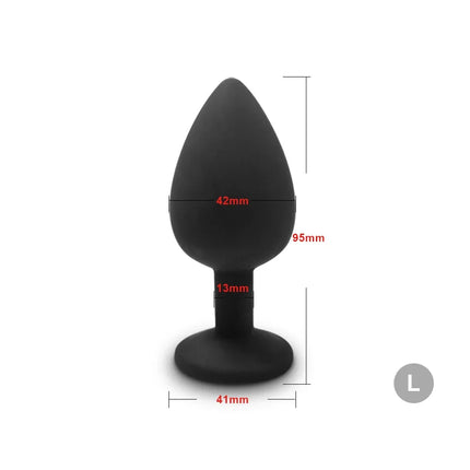 4pcs Soft Silicone Anal Plug Mini Erotic Bullet Vibrator Butt Plug Sex Toy for Men Women Gay Couples Anal Prostate Stimulator