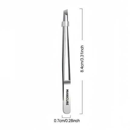 Stainless Steel Tweezers Tool Suitable for Eyebrow Eyelash Application Beard & Mustache Trimming False Eyebrow Applicator Gifts