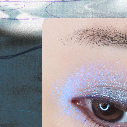 DRAMO Dark Color Smoke 15 Color Eye Shadow Plate Glitter Shimmer Chameleon Eyeshadow Long Lasting Eye Makeup