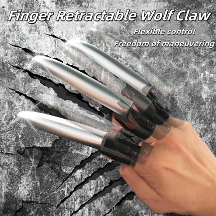 Retractable Wolf Claw Finger Toy - Fun & Safe, Extendable Design,Wolverine Claws Cosplay,Perfect for Role-Play,Costume Parties
