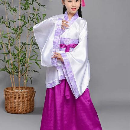 Autumn Two-piece Set Kids Hanfu Cosplay Tang Girl Suit Dance Costume Baby Outfits Ancient Girls Clothing Hanfu Children Suits