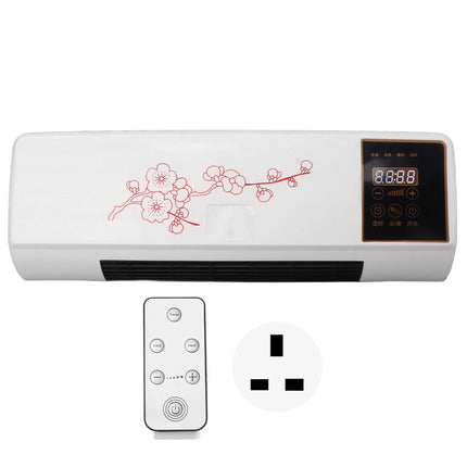 Electric Heater Air Conditioner Fan Natural Heating Wall Mounted Temperature Protection Timer Air Natural Heater