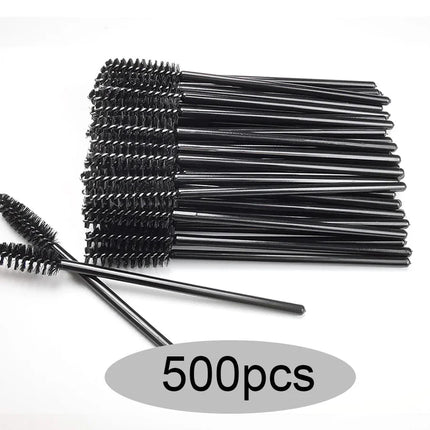 50/100/300/500pcs  Spoolies Mascara Wands Eyebrow Eyelash Brushes Eyelash Applicator for Eyelash Extension Makeup Tool