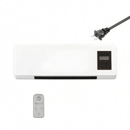 Indoor Cooling and Heating Unit Digital Control Panel Wall-Mounted Air Conditioner Air Conditioner Heater Combo Front Grille