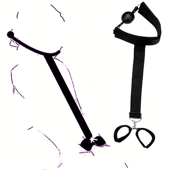 Bdsm Bondage Set Exotic Bed Sex Toys For Adults Mouth Ball Handcuff Restraints Gag Fetish SM Toys Kit for Woman Couples Games
