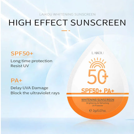 Sunscreen Travel Size Waterproof Sweatproof SPF50+ PA+ Facial Sunscreens For Face Beach Sun Screen Protector