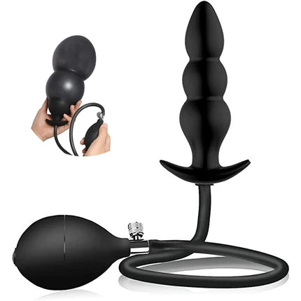 BDSM Inflatable Anal Plug Huge Dildo Pump Expansion Diameter 13cm Expandable Big Butt Plug Prostate Massage Ass Dilator Sex Toys