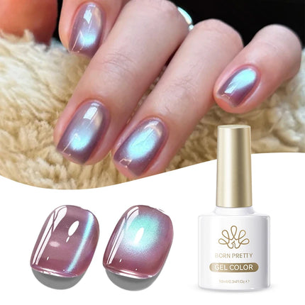 BORN PRETTY 10ml Blueberry Cat Magnetic Gel Nail Polish Summer Fruit Series Green Blue Purple Gel Nails Supplies Manicure