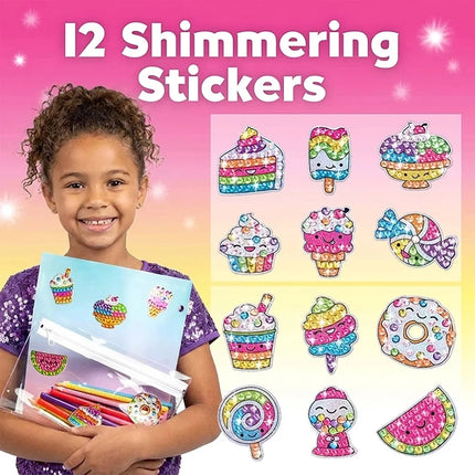 5D Diamond Painting Kit DIY Crafts Easter Basket Stuffers Gifts for Girls Kids Ages 3-12 Party Favors Bag Pendant Toys