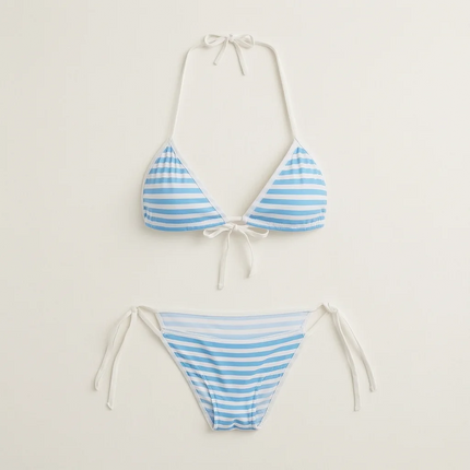 Lingerie Set Sexy Japanese Lolita Kawaii Striped Mini Bikini Adult Cosplay Sweet Style Underwear