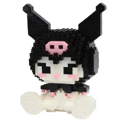 Sanrio Hello Kitty Kuromi My Melody Cinnamoroll Building Blocks Cartoon Figures Bricks Children's Assembly Toys Model Gift