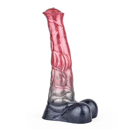 FAAK Fantasy Large Horse Dildo Sucker Silicone Multi Color Penis With Testis Sucker Female Masturbator Anal Plug For Women Men