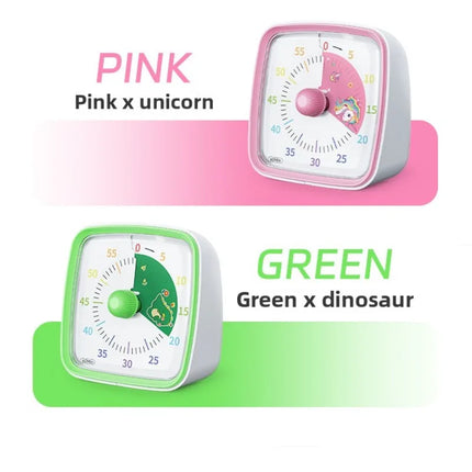 Visual Timer With Night Light School Minuteur 60-Minute Countdown Timer for Kids and Adults Pomodoro Stopwatch Clock