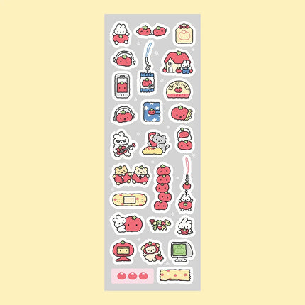 Cartoon Stickers Korean Cute Graffiti Style Rabbit Stickers Kawaii Cartoon Animal Stickers Hand Account Diary Scrapbook Stickers