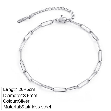 Stainless Steel Delicate Anklet for Women Gold Color Chain Anklet Bracelets on The Leg Do Not Fade Anklet Jewelry Women 2025 new