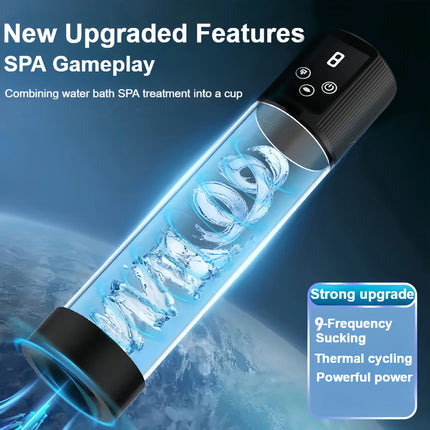Automatic Male Penis Masturbator with 9 Suction Settings & 9 Masturbation Modes Sexual Wellness Product for Male Penis Training