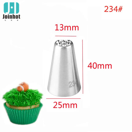 3pcs/set Grass Cream Icing Nozzles Cupcake Head Cake Decorating Stainless Steel Pastry Decor Tip Piping Pastry Cupcake