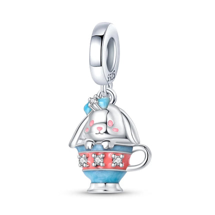 Hot Sale 925 Sterling Silver Puppy Beads & Teddy & Golden Retriever Dangle Charm Fits Bracelet Beloved Pet Pendant Gifts