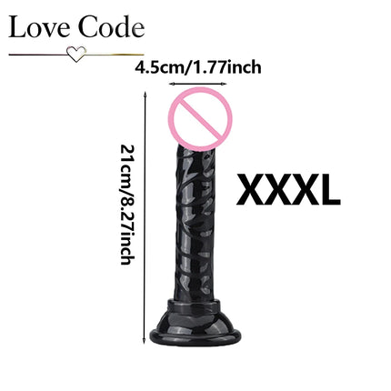 Transparent Dildo Suction Cup Jelly Dick Women Sex Toys Soft Masturbators Penis