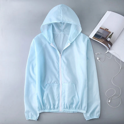 Quick Dry Breathable Sunscreen Coat Women Men Lightweight Coats for Running Camping Hiking Traveling UV Protection Thin Jackets
