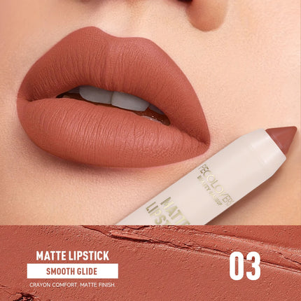 1pcs Matte Long-lasting Lipliner, Crayon Nib Design Lip Line Lip Balm Dual Use, High Color Rendering, Matte Texture Non-stick