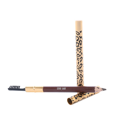 1PC Eyebrow Pencil Waterproof Longlasting Leopard Eyeliner Make Up Tool Maquiagem Eye Brow Shadows Pencil+Brush Cosmetic Pen