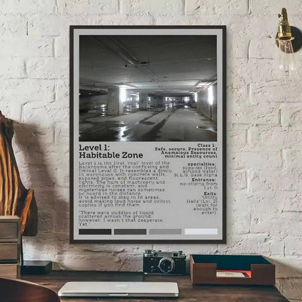 Cool Popular Hot Fashion Cold The Backroom Poster Self-adhesive Art Paper Sticker Coffee House Bar Room Wall Decor
