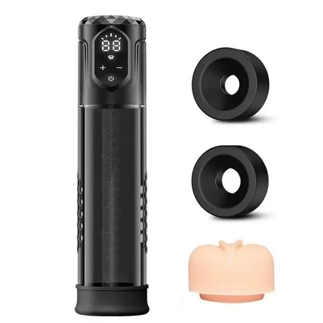 Electric Pump Male Sex Toy, Men's Sex Toy, 5 Suction Modes and 5 Training Pressure Levels, Automatic Penis Sleeve with Mini Pock