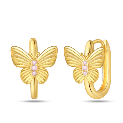 925 Sterling Silver Gold Pearl Hoop Earrings Pave Large Circular Shape Earring Gift for Women Jewelry Anniversary Wedding