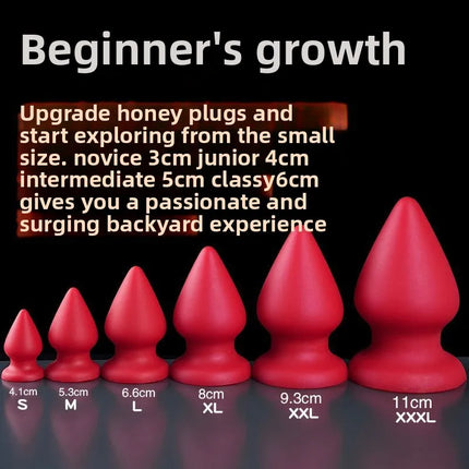 6 sizes Huge Anal Plug Comfortable Silicone Anal Dildo Suction Cup Big Butt Plug,Anal Dilator Adult Anal Sex Toys for Women Anus