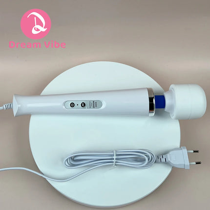 Mega Wand AC Powered Super Strong Vibrator Cabled Wired Powerful Handheld Wand Massager Sex Toy Sports Recovery Muscle Aches