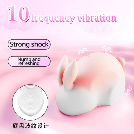 APP Controlled Rabbit Vibrator Clitoral Stimulator, Dual Suction Vibration Silicone Sex Toy for Women, G-spot Adult Masturbation