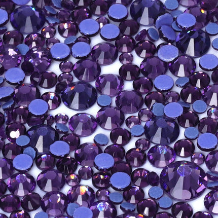 QIIY Mixed Size SS6-SS30 Glass Hot Fix Rhinestones Crystal Flatback Iron On Stones For DIY 3D Nail Art Fabric Clothes Decoration