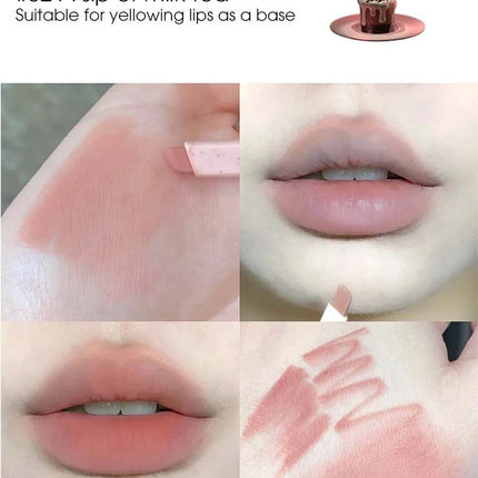 Light sweet and soft fog lipliner outlines the lip shape, lasting, not easy to fade, not take off makeup, nude pink lip liner