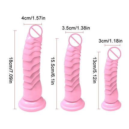 Realistic Black Dildo with Strong Suction Cup Base, Soft Penis Sex Toy for Women and Men, Hands-Free Anal Vaginal Adult Toy in M